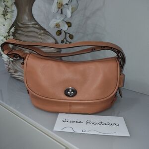 Coach Orange Leather Soho Flap Bag